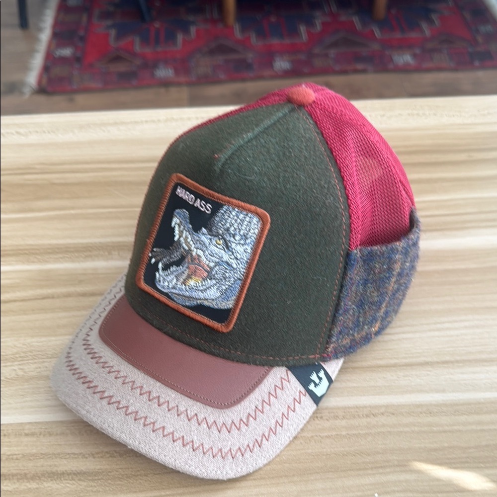 Goorin Bros Red and Green Trucker Hat